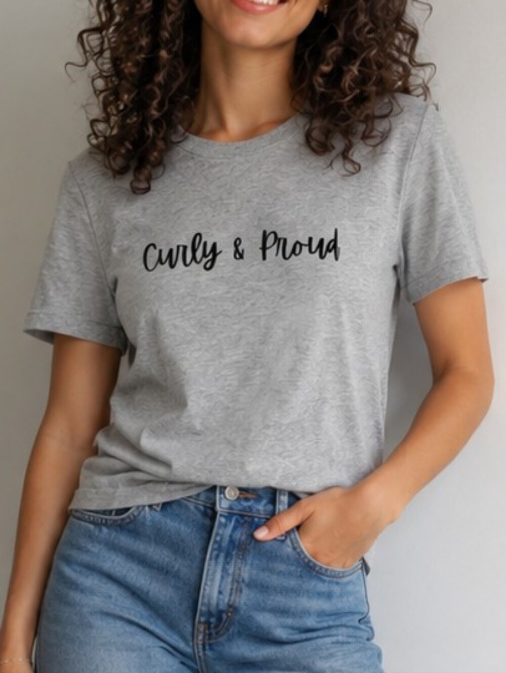 Curly & Proud Custom Graphic Tee